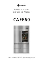 Preview for 1 page of Caple CAFF60 Instruction Manual