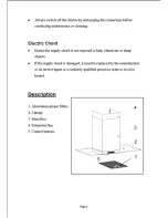 Preview for 2 page of Caple CHIMNEY FGC900SS User Manual