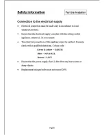 Preview for 11 page of Caple CHIMNEY FGC900SS User Manual