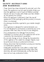 Preview for 4 page of Caple DD901BK Instruction Manual