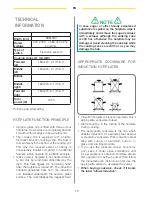 Preview for 16 page of Caple DD931BK Instruction Manual