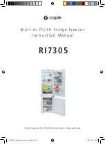 Caple RI7305 Instruction Manual preview