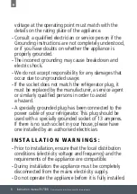 Preview for 6 page of Caple RI7306 Instruction Manual