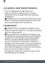 Preview for 10 page of Caple RI7306 Instruction Manual