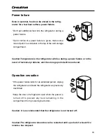 Preview for 19 page of Caple Ri732FA Operation Instructions Manual