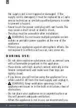 Preview for 8 page of Caple RIF1796 Instruction Manual