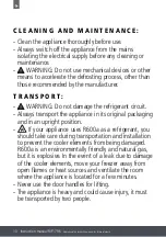 Preview for 10 page of Caple RIF1796 Instruction Manual