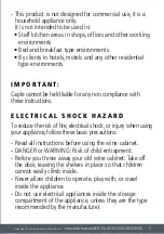 Preview for 5 page of Caple WC6100 Instruction Manual