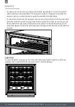 Preview for 12 page of Caple WC6100 Instruction Manual