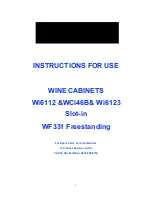 Caple WCi46B Instructions For Use Manual preview