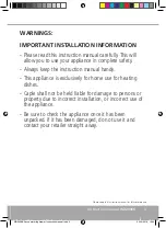 Preview for 3 page of Caple WD290BK Instruction Manual