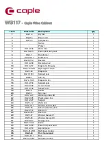 Preview for 3 page of Caple WI3117 Technical Information