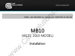 Car Solutions MB10 Series Installation Manual preview