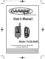 Preview for 1 page of Carbine PLUS-6900 User Manual