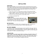 Preview for 5 page of Cardinal MARINER WPS12 Owner'S Manual