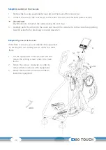 Preview for 20 page of CARDIOSTRONG CST-EX80-T-3 Assembly And Operating Instructions Manual