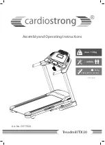 CARDIOSTRONG CST-TX20 Assembly And Operating Instructions Manual preview