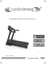 CARDIOSTRONG CST-TX30 Assembly And Operating Instructions Manual preview