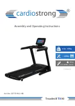 CARDIOSTRONG CST-TX90-2-HD Assembly And Operating Instructions Manual preview