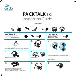 Preview for 1 page of Cardo Systems PACKTALK SKI Installation Manual