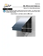 Carefree SL WINDOW AWNING Installation And Operation Manual preview