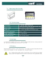 Preview for 27 page of CARIF 260 BSA Instruction Manual