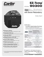 Preview for 1 page of Carlin EZ-Temp 90300 Datasheet