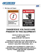 Preview for 4 page of Carlisle BGK AutoCure 6000-2216 Assembly And Operating Manual