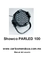 Preview for 1 page of Carlos mendoza Showco PARLED 100 User Manual