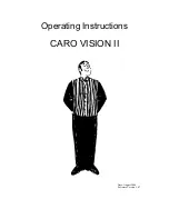 Preview for 2 page of Caro VISION II Operating Instructions Manual