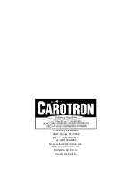 Preview for 26 page of Carotron RCP200 Series Instruction Manual