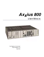 Preview for 1 page of Carrier Access Network Device Axxius 800 User Manual