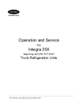 Preview for 3 page of Carrier TRANSICOLD Integra 35X Operation And Service Manual