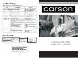 Carson CSF343W Use And Care Manual preview
