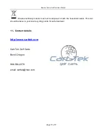 Preview for 18 page of Cart-Tek GRX-1175R User Manual