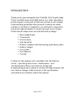 Preview for 3 page of Cart-Tek GRX-1250Li User Manual