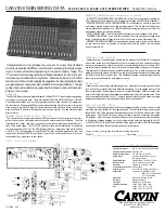 Preview for 2 page of CARVIN C1600 Operating Manual