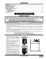 Preview for 1 page of Casablanca FOUR SEASONS III Instructions Manual