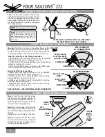 Preview for 6 page of Casablanca FOUR SEASONS III Instructions Manual