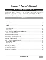 Preview for 1 page of Casablanca Isotope C30G45H Owner'S Manual