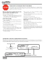 Preview for 2 page of Casablanca Isotope C30G45H Owner'S Manual