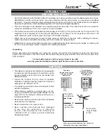 Preview for 3 page of Casablanca Isotope Owner'S Manual