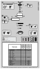 Preview for 2 page of Casablanca Paume Owner'S Manual And Installation Manual