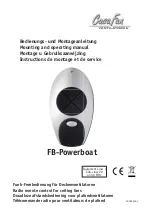 CasaFan FB-Powerboat Mounting And Operating Manual preview