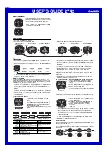 Casio 2742 User Manual preview