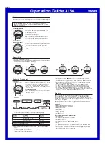 Preview for 1 page of Casio 3166 Operation Manual