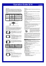 Preview for 5 page of Casio 3216 Operation Manual