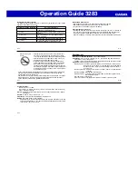 Preview for 5 page of Casio 3283 Operation Manual