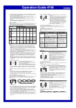 Preview for 2 page of Casio 4700 Operation Manual