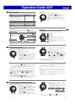 Preview for 4 page of Casio 5261 Operation Manual